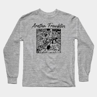 aretha f ll  vinyl store Long Sleeve T-Shirt